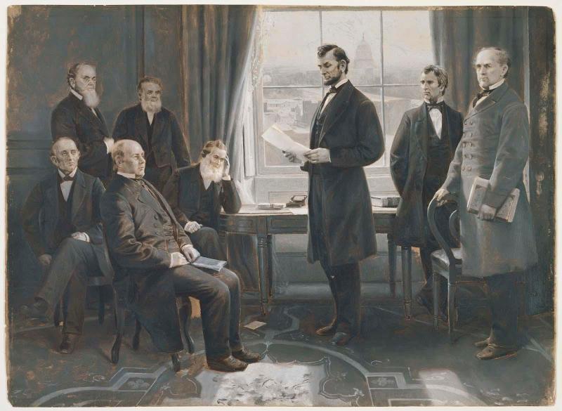 Lincoln Reading the Emancipation Proclamation to his Cabinet