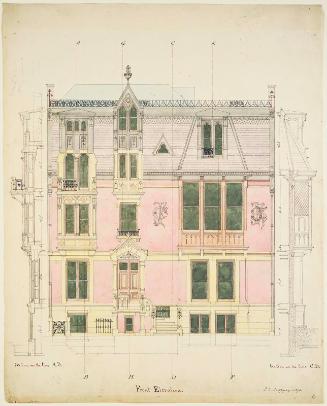 City House, Front Elevation (Four-storey house)