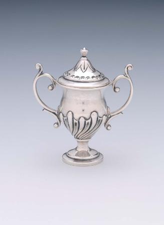 Miniature two-handled covered cup