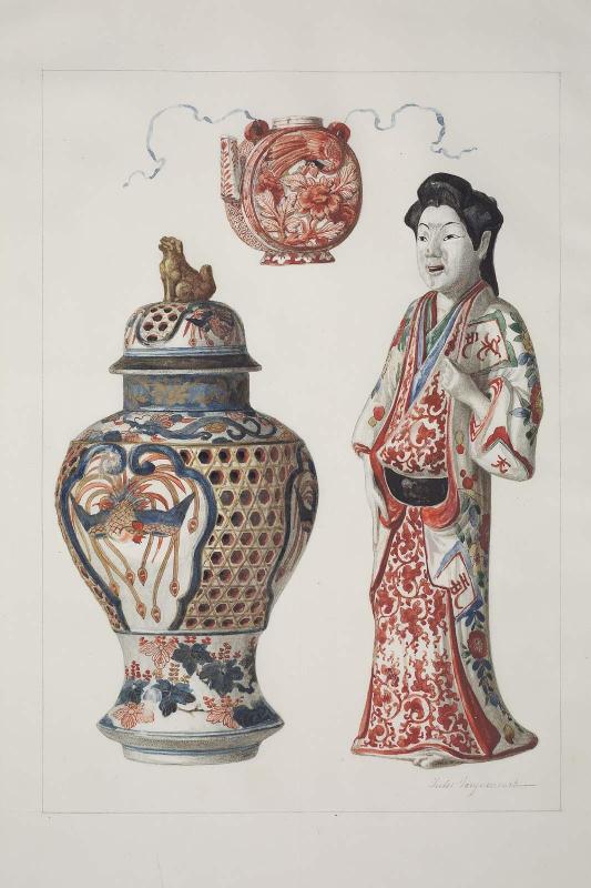 Japanese Porcelain (plate 2 in Histoire de la Porcelaine)