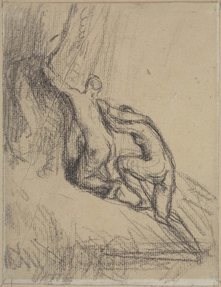 Two Bathers Climbing from a Pool