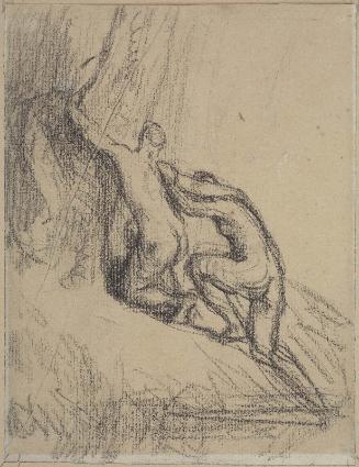 Two Bathers Climbing from a Pool