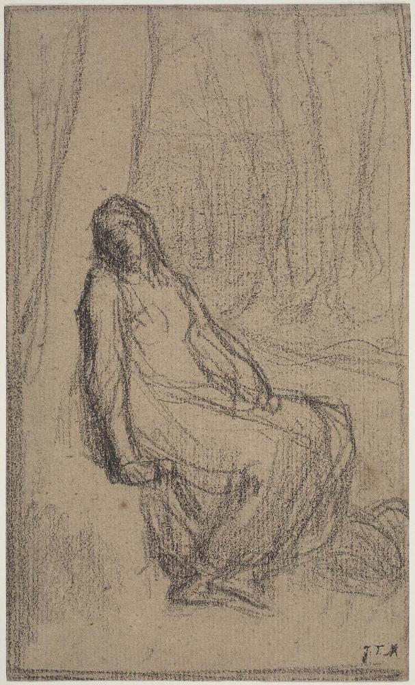 Woman Seated against a Tree (study for The Abandoned One)