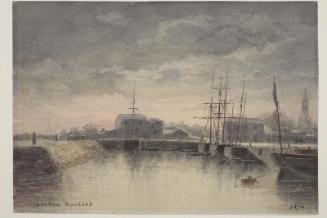 Harbor at sunset