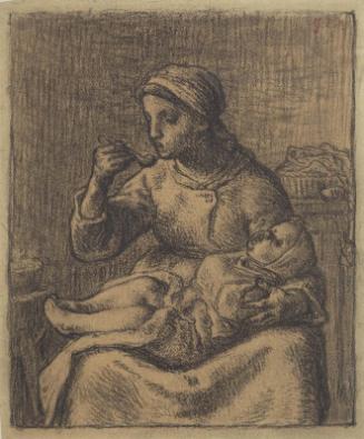 Study for Woman Feeding a Child