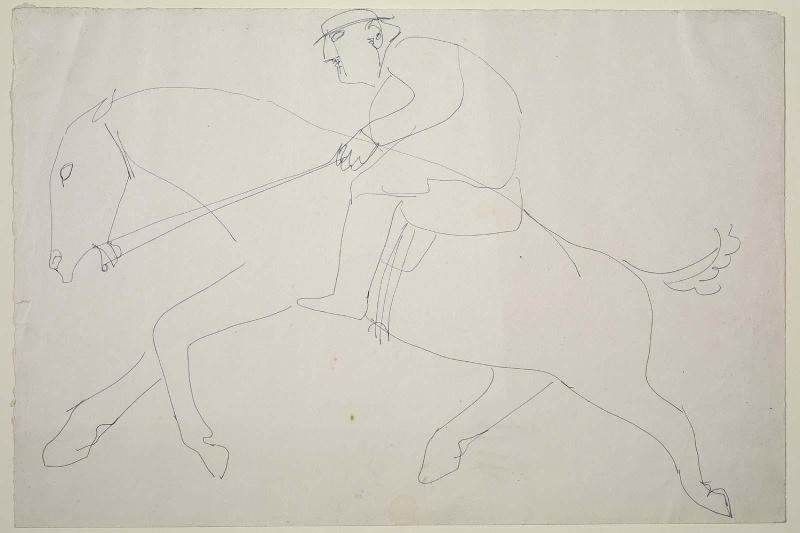 Man on a Jumping Horse