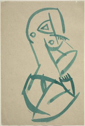 Figure (Study for or after "Red Stone Dancer")