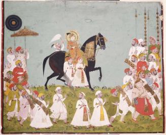 Maharaja Raj Singh of Mewar in Procession
