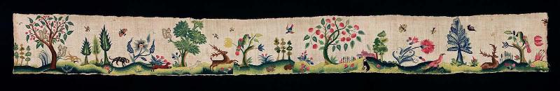 Set of fragments of a petticoat border