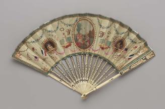 Commemorative fan for Lafayette's visit to America, 1824