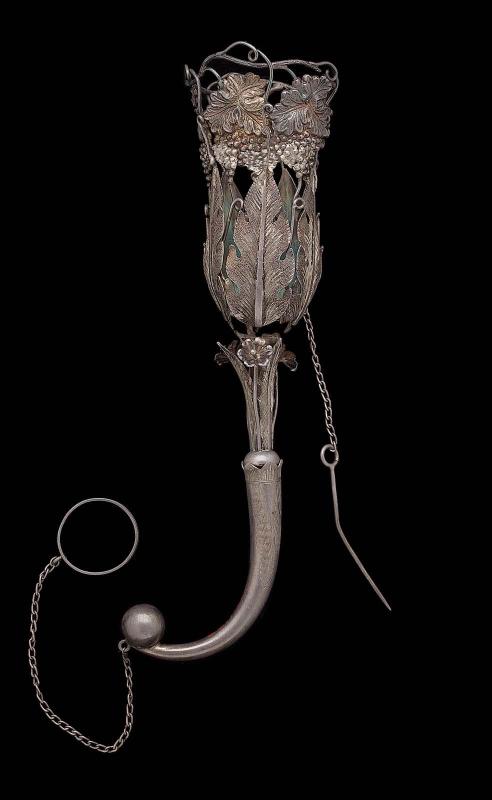 Silver bouquet holder