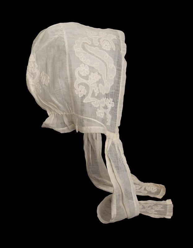 Woman's white mull cap