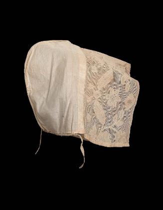 Woman's cap with white cotton crown