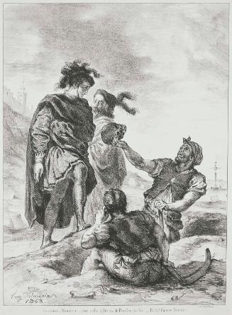 Hamlet and Horatio with the Grave Diggers (Act V. Sc. I from Hamlet)