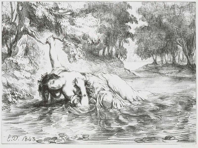 Death of Ophelia (Act IV. Sc. VII from Hamlet)