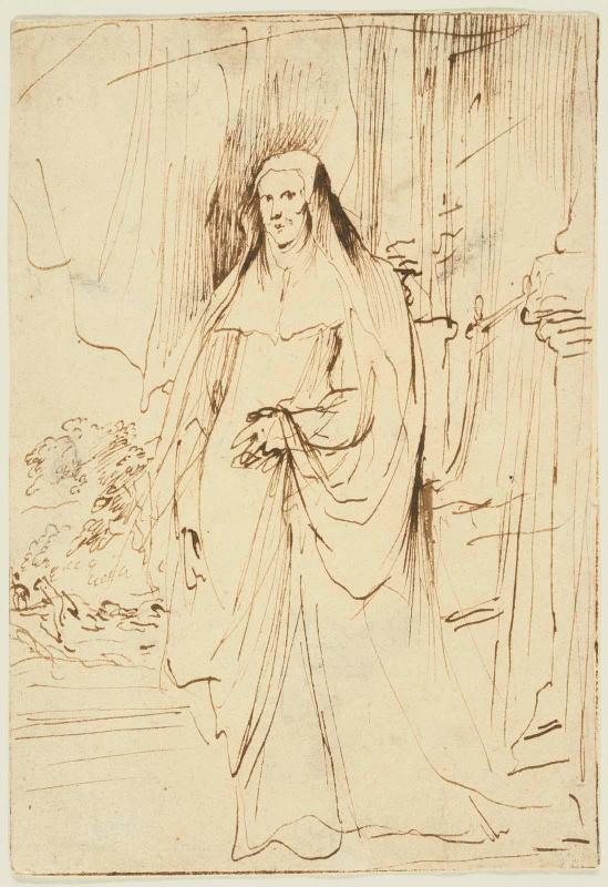 Standing Woman in a Nun's Habit  (Archduchess Isabella Clara Eugenia ?)
