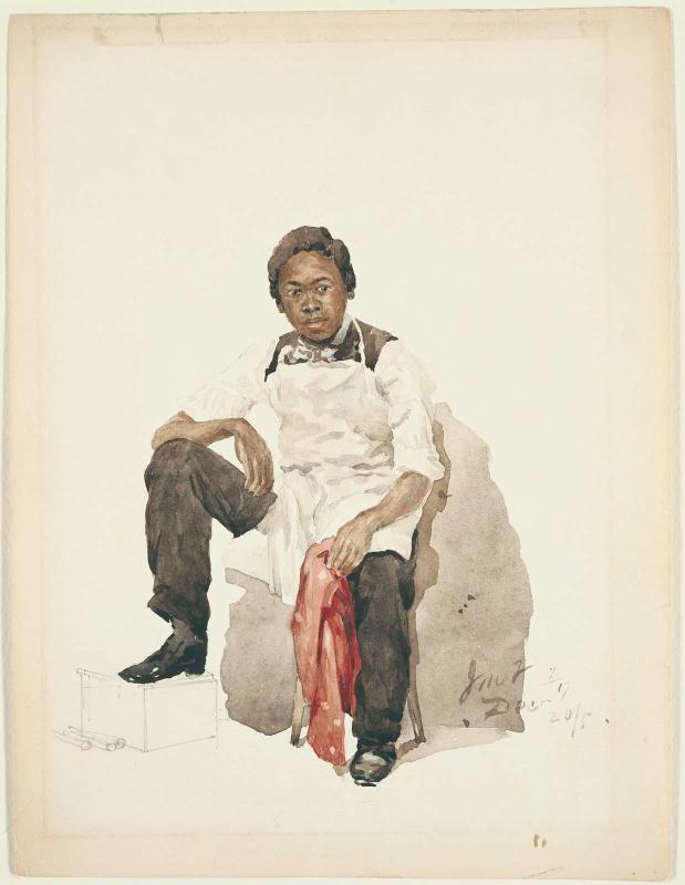 Young Man in White Apron