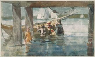 Children Playing under a Gloucester Wharf