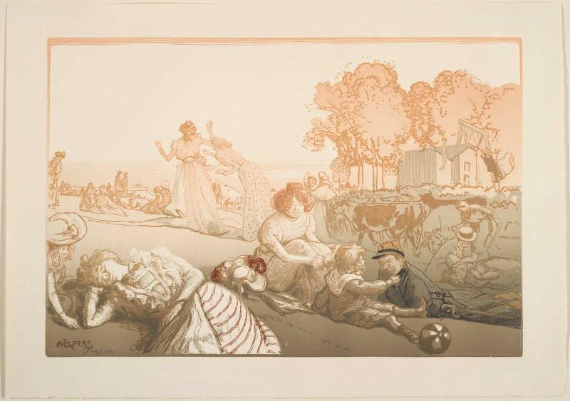 Modern Bucolic Pleasures [Bucolique moderne], from Die Graphischen Künste