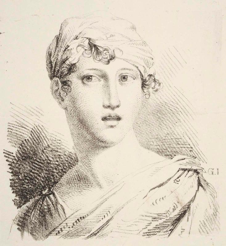 Head of a Young Woman Wearing a Turban
