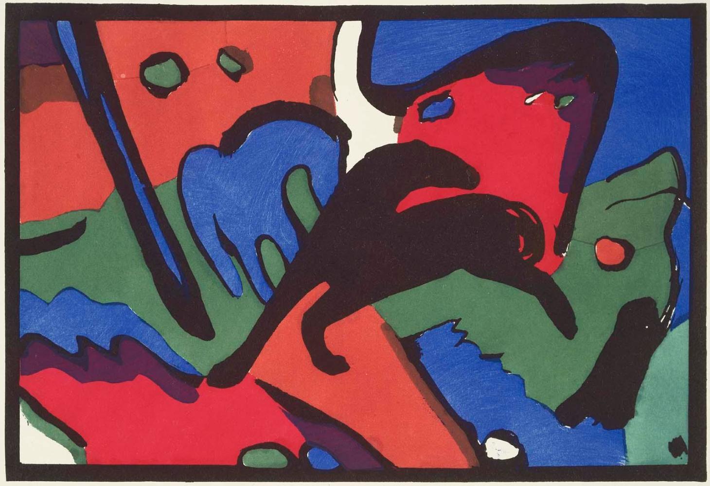 Illustration: "Horses", Franz Marc