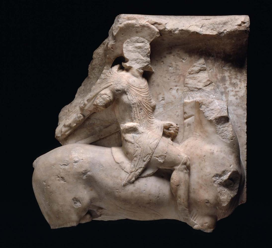 Grave stele of a mounted warrior