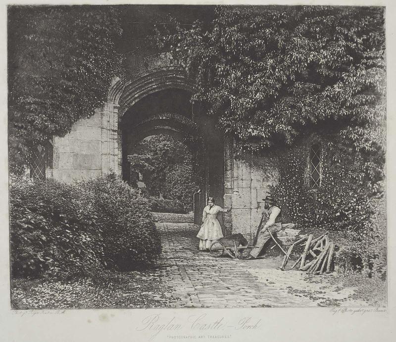 Raglan Castle Porch (from Gems of Photographic Art Photo Pictures selected from the Universal Series)