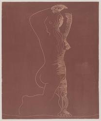 Large Female Nude, working proof (1st state)