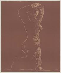 Large Female Nude, working proof (2nd state)