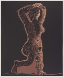 Large Female Nude, (6th and final state)