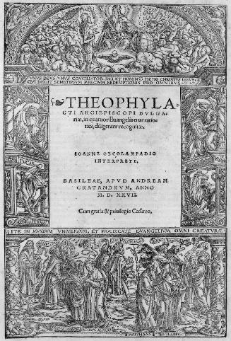 Title page to Theophylacti Archiepiscopi Bulgariae In quatuor Euangelia enarrationes