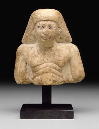 Upper part of scribe statuette