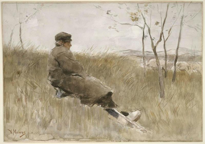 Shepherd Watching his Flock