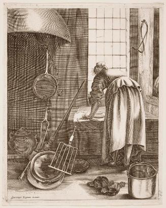 Woman Cleaning Dishes