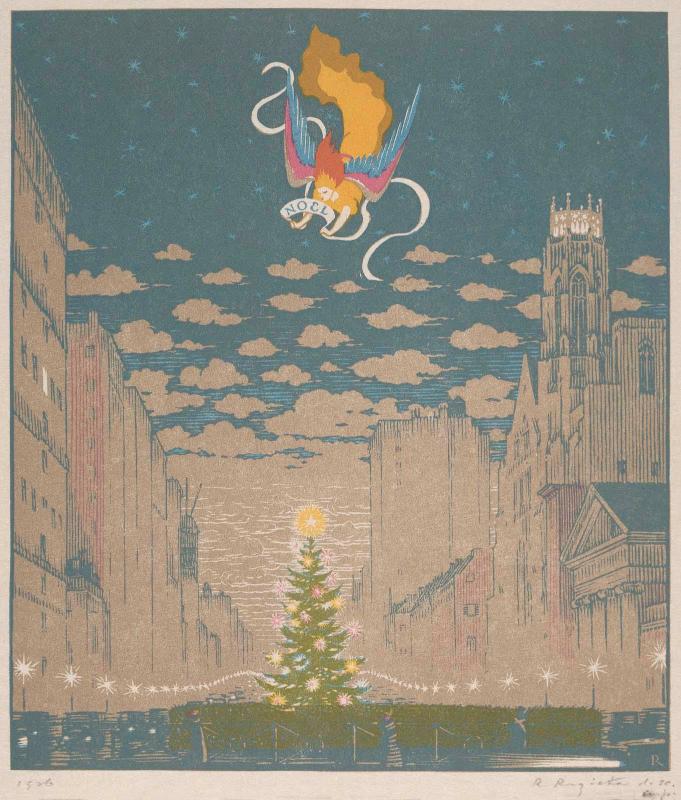 Christmas card, 1926: Noel