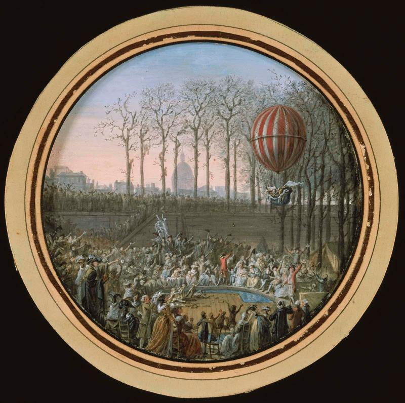Balloon Ascension from the Tuileries on 1 December 1783