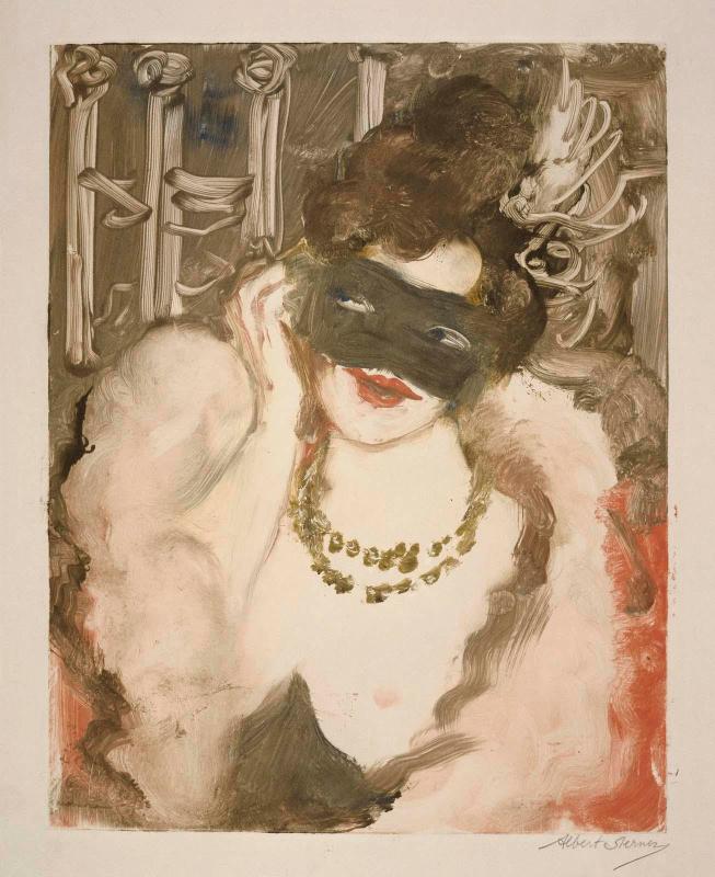 Woman with Mask