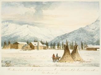 Hudson Bay Trading Post on Flathead Indian Reservation, Montana Territory