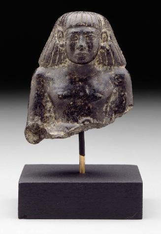 Upper part of a scribal statue