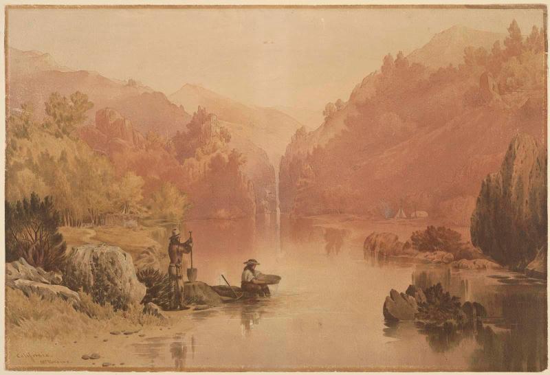 Panning Gold, California