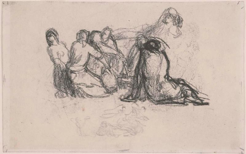 Seated Harvesters I (Sketch for Harvesters Resting)