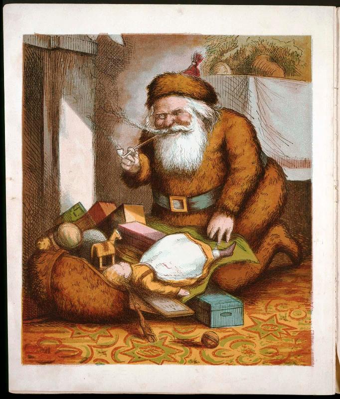 Santa with his pack