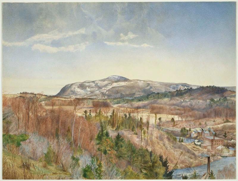 Mt. Everett from Monument Mountain in April