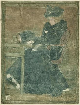 Seated Woman in Blue