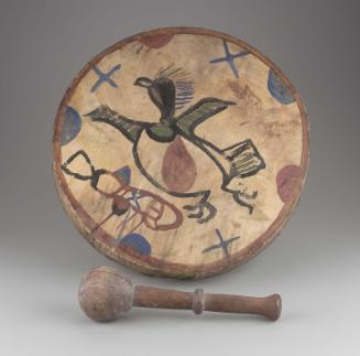 Frame drum and mallet