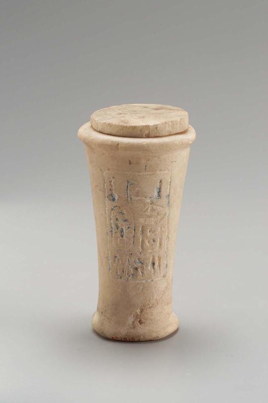 Beaker and lid from a foundation deposit