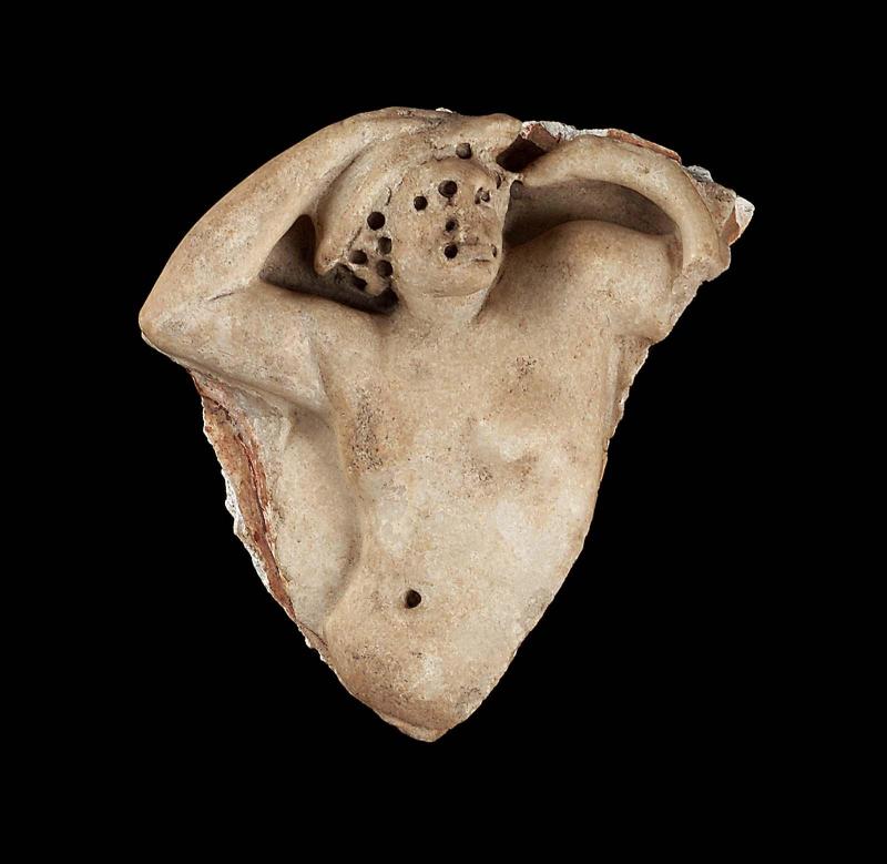 Sarcophagus fragment: resting geographical personification
