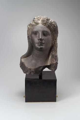 Idealized head of a veiled woman