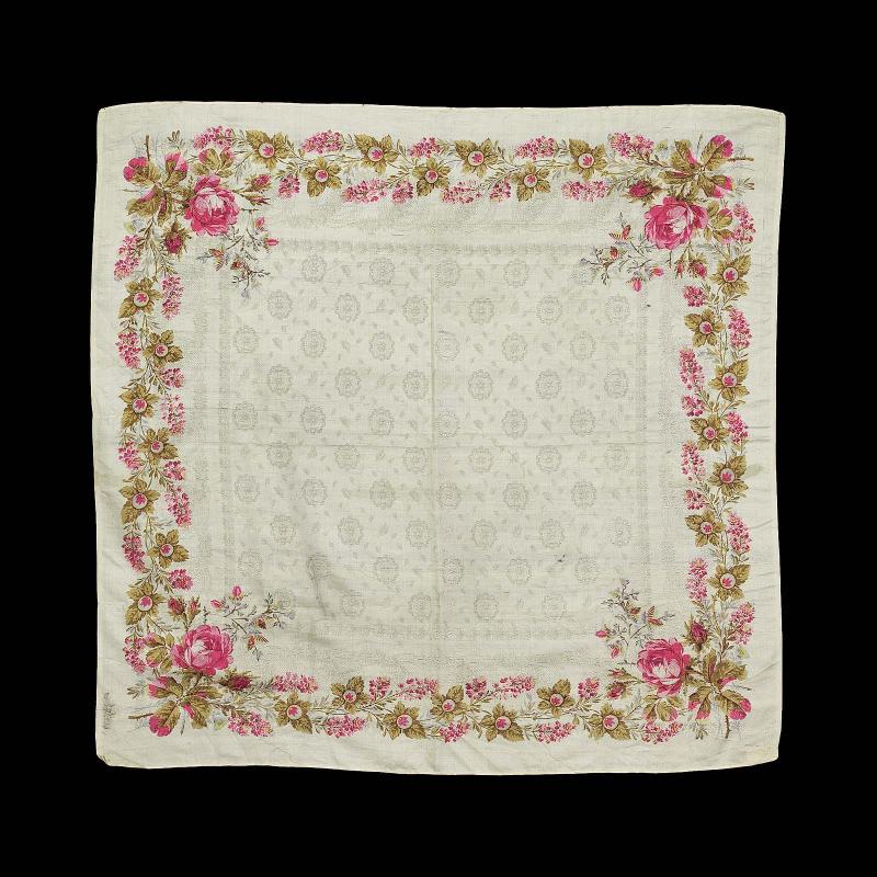 Printed silk kerchief