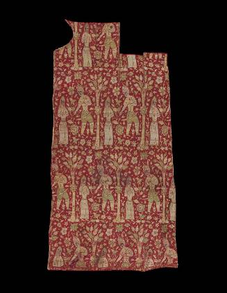Textile fragment with soldiers and female captives